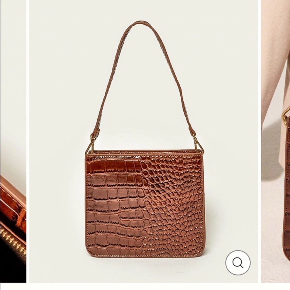 Brie Leon croc embossed Audrey bag